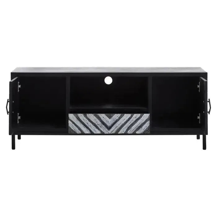 Lombok Black Frame Media Unit premier housewares