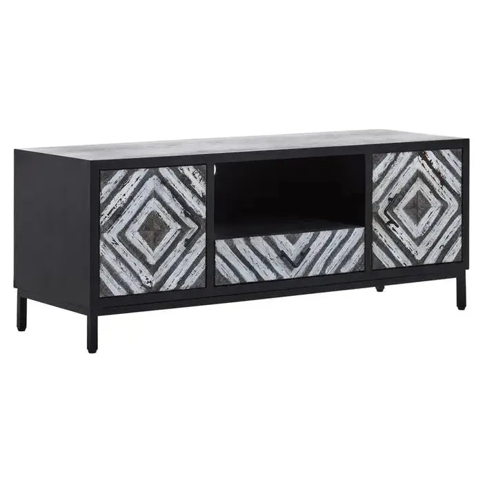 Lombok Black Frame Media Unit premier housewares