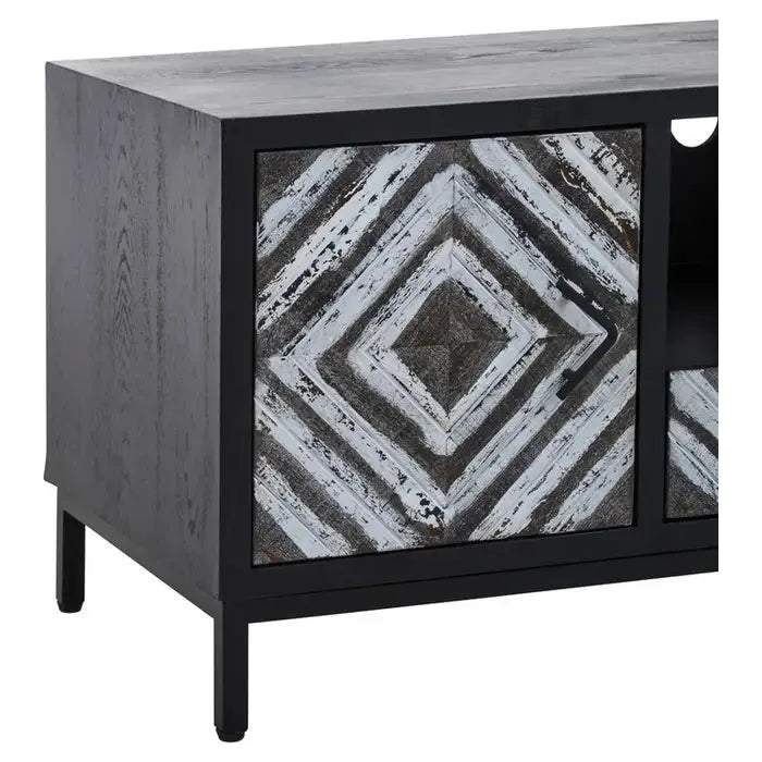 Lombok Black Frame Media Unit