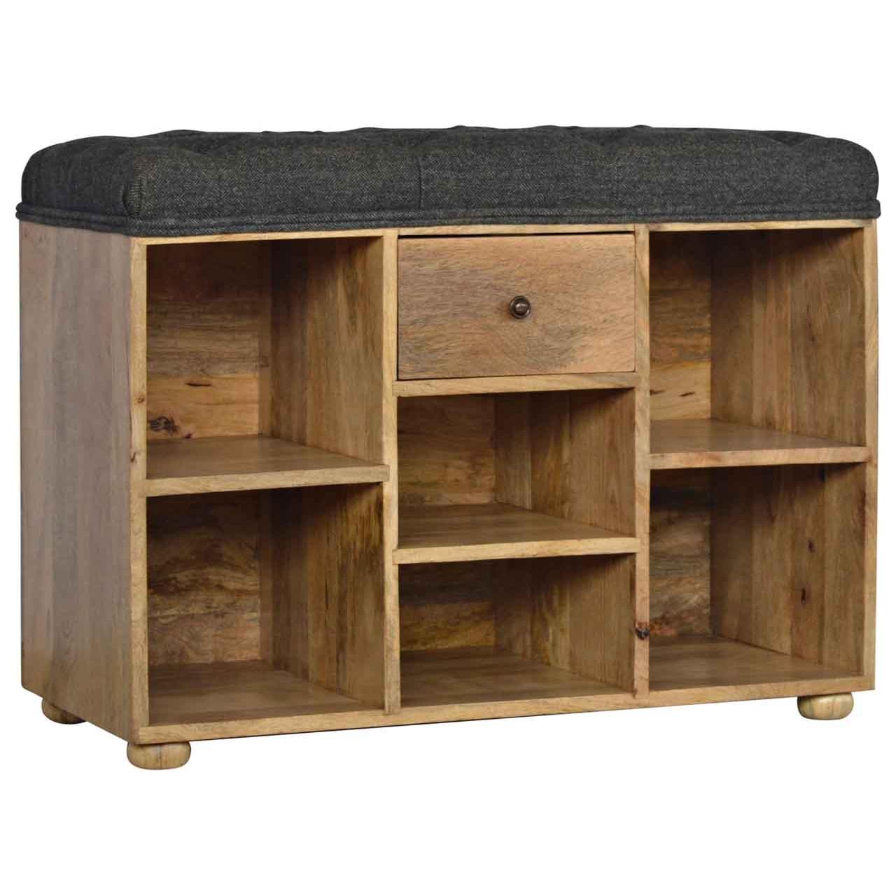 Tweed Storage Bench