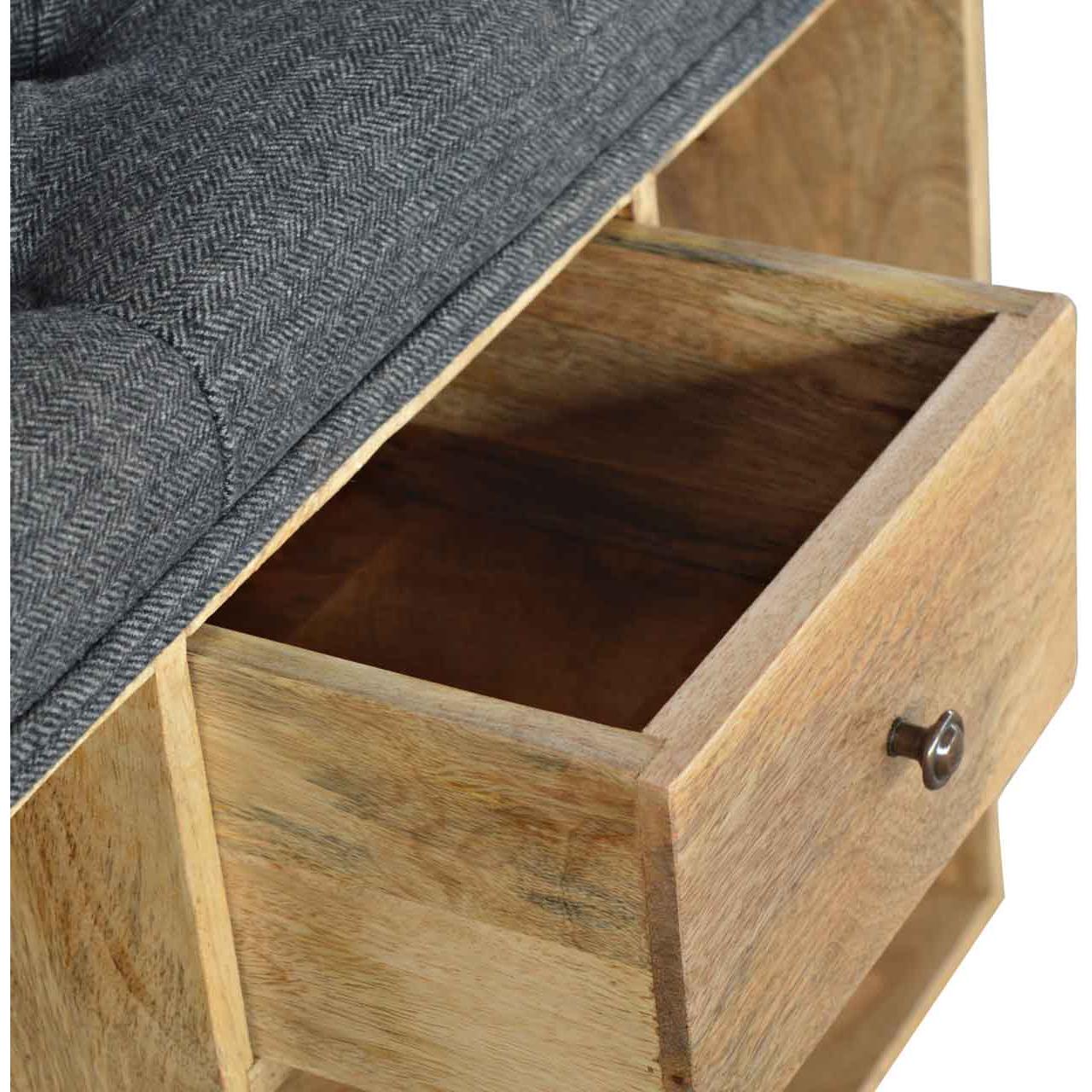 Tweed Storage Bench